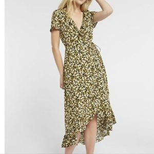 Lost + wander Midi wrap dress